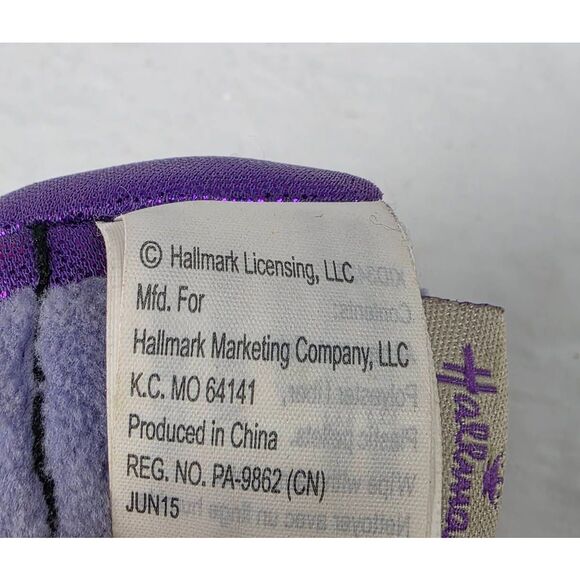 Hallmark Itty Bittys Superhero Girl Plush 2015 Purple - Picture 5 of 5